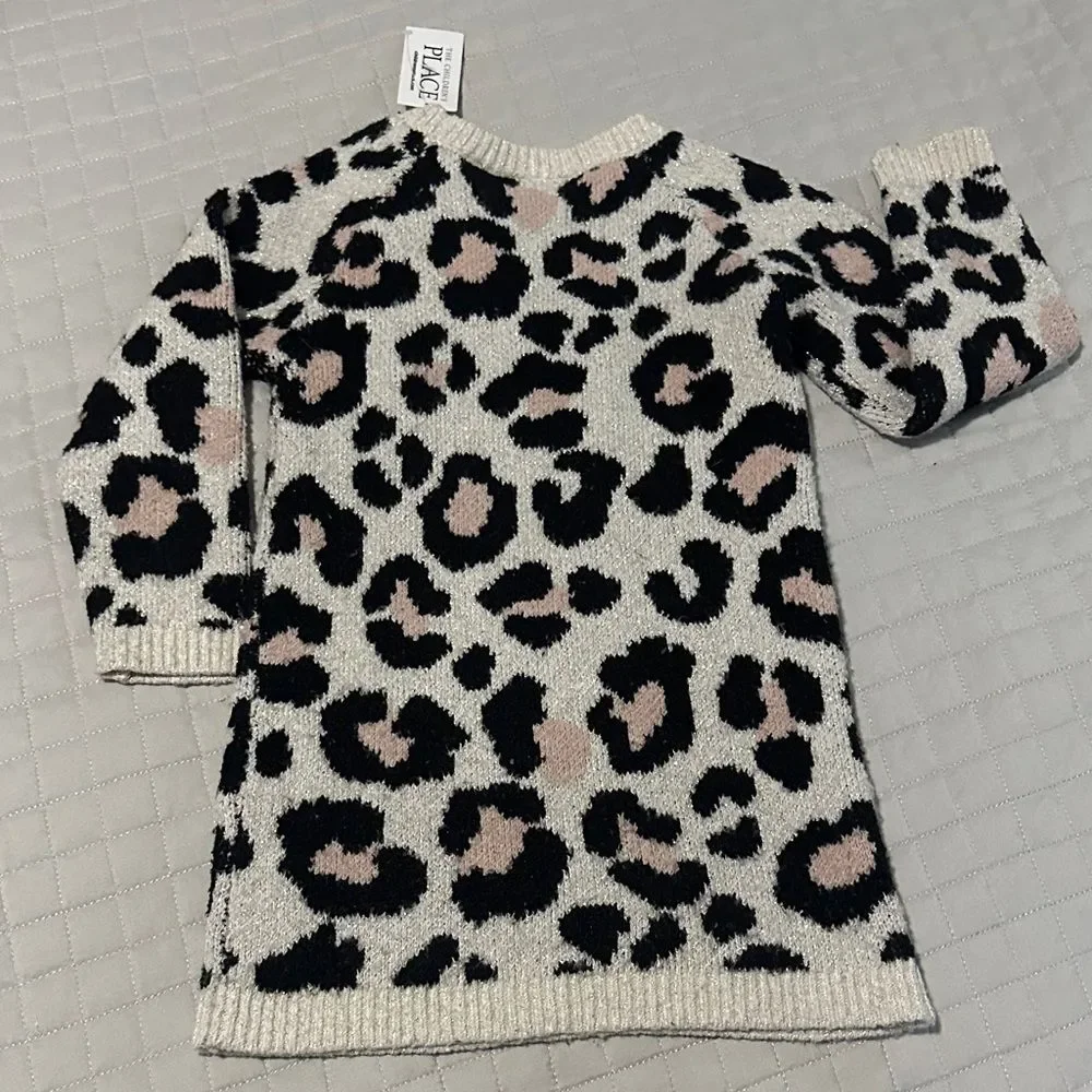 The Children's Place Leopard Print Dress - Black and Pink